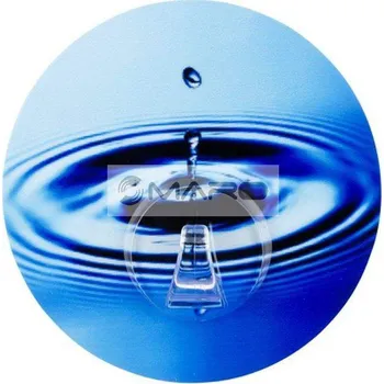 Držák na ručník Wenko Háček nástěnný Uno Static-Loc Water Circle 20 x 85 x 85 mm, plast, vícebarevný, Z21297100