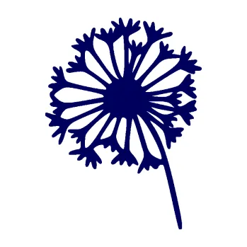 Samolepící dekorace SAMOLEPKA Pampeliška 002 levá odkvetlá (23 - tmavě modrá) NA AUTO, NÁLEPKA, FÓLIE, POLEP, TUNING, VLASTNÍ TEXT, TISK, AUTOSAMOLEPKY.cz, POLEPY, OBRÁZEK, LOGO, SAMOLEPKY