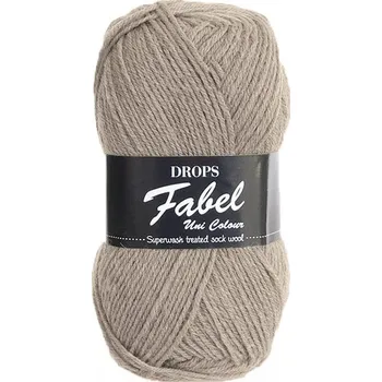 Volný čas Příze DROPS Fabel Unicolor 101 - béžová