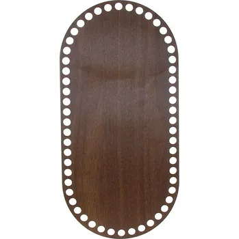 Příze Dno na košík ovál 14 cm x 28,5 cm ořech
