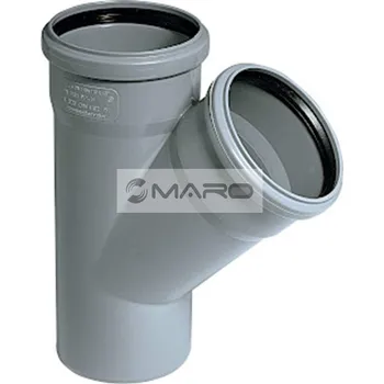 Kanalizační potrubí OSMA Odbočka HT 45° 90/50 mm, 114220