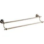 Sapho DIAMOND dvojitý držák ručníků 600mm, bronz