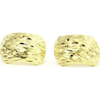 Náušnice Zlaté náušnice se zdobným výbrusem