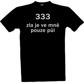 Tričko s potiskem 666 zlo pánské