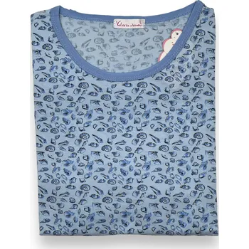 Dámské pyžamo Valerie Dream Dámský letní komplet kraťasy + tričko MAGDA Barva: Modrá, Velikost: L