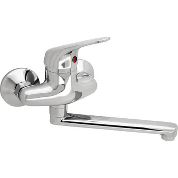 Vodovodní baterie Slovarm - TA.4011.A20-100 - Baterie dřezová nástěnná, ramínko ploché, L 200 mm, rozteč 100 mm - 480310