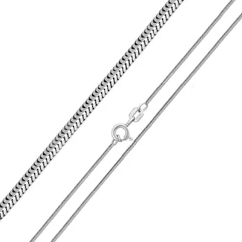 Řetízek JKB Jewel Stříbrný řetízek čtyřhran 1,1 mm Délka: 45 cm