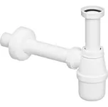 VIEGA SIFON LAHVOVÝ 5/4 x 6/4 - BÍLÝ, BEZ VÝPUSTĚ, SE ZÁPACHOVÝM UZÁVĚREM 151560 151560