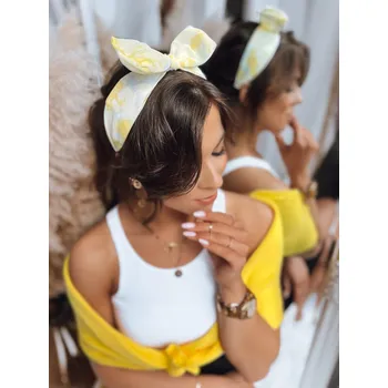 Čepice Dámská čelenka DSTREET ANDOYA ŽLUTÁ unisize