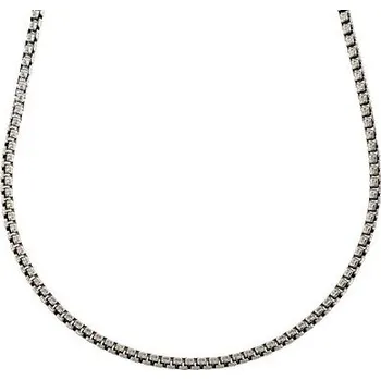 Šperk Stříbrný řetízek box chain oxid délka řetízku 50cm