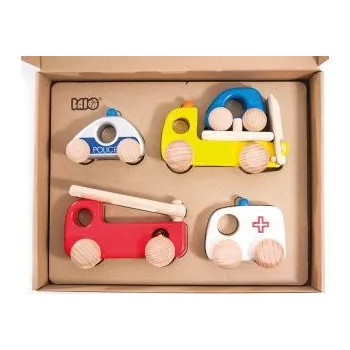 Dřevěná hračka Dřevěná zásahová vozidla s možností vrácení nebo výměny do 30 dnů zdarma