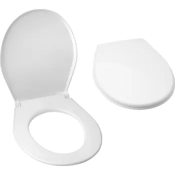 WC sedátko Slovarm - WC sedátko SOFTCLOSE, bílé, kovové závěsy P-3557SC - 621851
