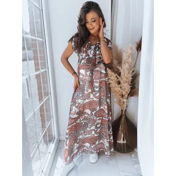 Dámské šaty Dámské šaty DSTREET CRESPO HNĚDOBÍLÁ M