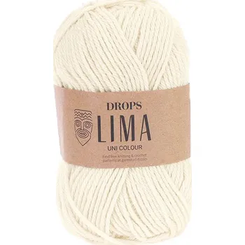 Příze Příze DROPS Lima uni colour - 0100 přírodní