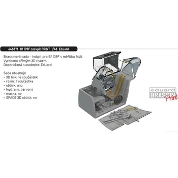 Plastikový model Eduard 1/48 Bf 109F cockpit PRINT (EDUARD)