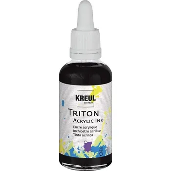 Akrylový inkoust KREUL Triton 50ml, černý