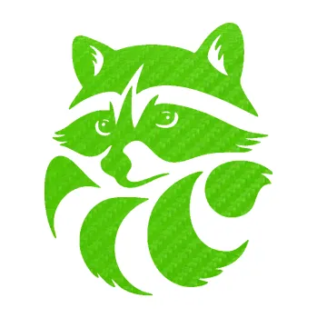 Samolepící dekorace SAMOLEPKA Mýval 001 levá (58 - 3D karbon zelený kawasaki) NA AUTO, NÁLEPKA, FÓLIE, POLEP, TUNING, VLASTNÍ TEXT, TISK, AUTOSAMOLEPKY.cz, POLEPY, OBRÁZEK, LOGO, SAMOLEPKY