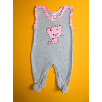 Dupačky Dupačky s aplikací Barva: šedá+růžová, Velikost: 68