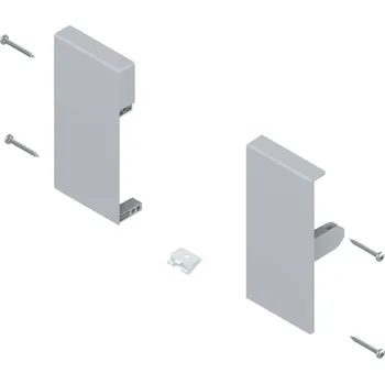 Nábytkové kování BLUM Čelní kování pro vnitřní zásuvku Antaro šedá, varianta výšek Čelní kování - výška: "K"