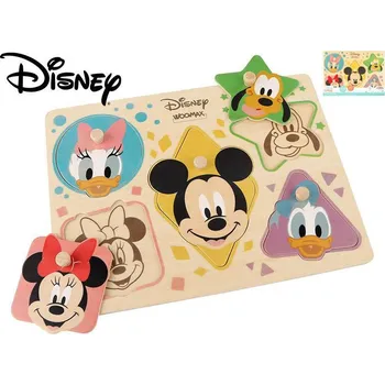 Disney vkládačka dřevěná 6 dílků 24 m+