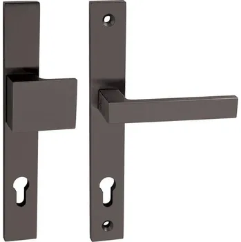 Dveřní kování TI - SALVO - 3199 PZ otvor pro vložku, 92 mm, klika/klika T - Titan (141)