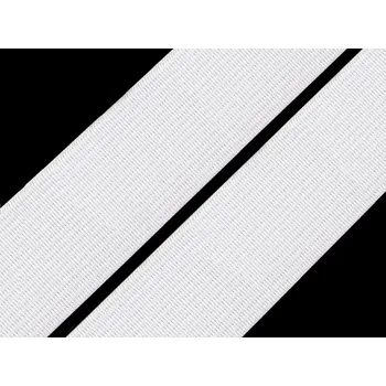 Pruženka tkaná šíře 30 mm, barva 2 bílá