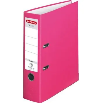 Pořadač A4/8cm pákový Herlitz Q.file protect - růžový