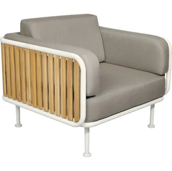 Zahradní sestava Šedé látkové zahradní křeslo No.100 Mindo