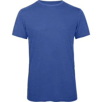 Pánské tričko B&amp;C Pánské tričko TM055 Heather Royal Blue XXL