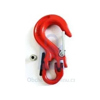 Organizace kabelů Hák vázací s montovaným článkem tř. 8, komaxitovaný 2,0 t, balení 1 ks