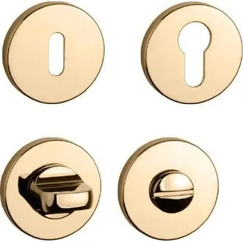 Dveřní kování AS - ROZETA - R 7S rozety BB OLV - Mosaz leštěná lakovaná