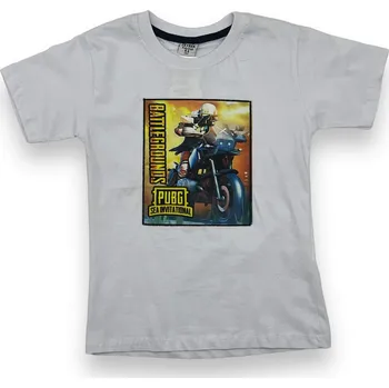 Dívčí tričko Zeyrek Chlapecké bílé blikající tričko s krátkým rukávem Barva: Bílá, Velikost: 146