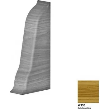 Podlahová lišta koncovka pravá SLK50 kanadský dub