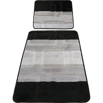Koupelnová předložka Protiskluzová koupelnová předložka černá - set Montana 04