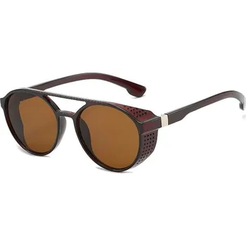 Sluneční brýle Blingstar Designové sluneční brýle Steampunk Brown