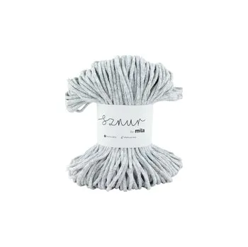 Příze Bavlněná šnůra MILA 3 mm - mlhavé nebe