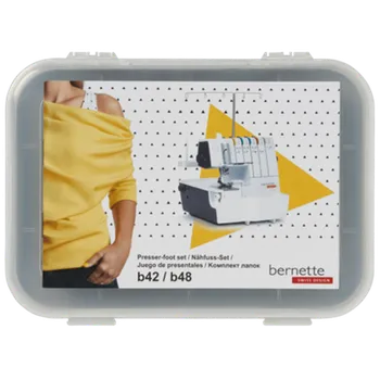 Příslušenství k šicímu stroji Sada 8 patek - coverlocky Bernette b42, b48