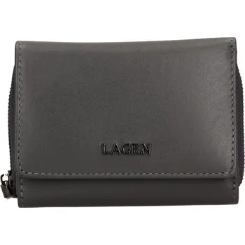 Lagen dámská peněženka kožená BLC/5314/222 - šedá - DARK GREY + doprava zdarma