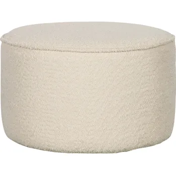 Taburet WOOOD Pouf SARA krémová bouclé 350410-C