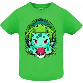 Chlapecké tričko Tričko Pokémon Bulbasaur Barva: Zelená, Velikost: 110/116 - 4/5let, Pohlaví: Dětské - unisex
