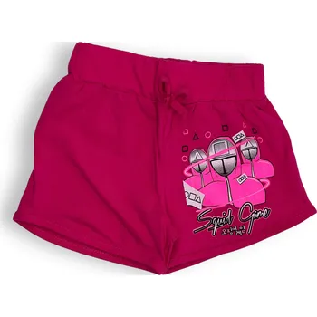 Dívčí kraťasy Zeyrek Dívčí kraťasy Squid game 01 Barva: Fuchsiová, Velikost: 110