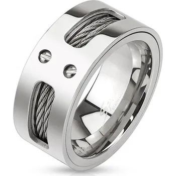 Prsten Šperky4U Pánský ocelový prsten, vel. 62 - velikost 62 - OPR1539-62