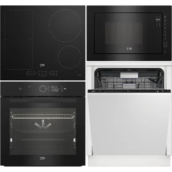 Set domácích spotřebičů SET BEKO BBIM17400BDS + BMCB25433BG + HII64200FMT + BDIN38524Q