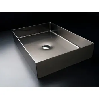 Umyvadlo Umyvadlo na desku Foyer Square Basin, ocelové, hranaté, černé, CP950FOS