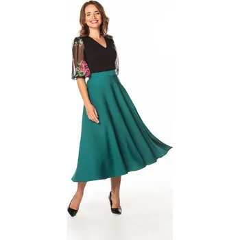 Dámská sukně Dámská sukně T361/6 smaragdová - Tessita 44