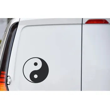 Samolepící dekorace Lepy.cz Samolepka na auto Yin a Yang Velikost (šířka x výška): 10x10cm, Barevná varianta: Tyrkysová modrá