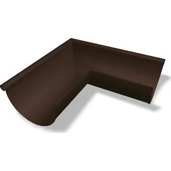okap PREFA roh žlabu venkovní 90° hliníkový Ø 150 mm, Oříšková P10 RAL 8019