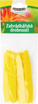 Rosteto Jmenovka zapichovací rovná 10 x 1,4 cm 20 ks žlutá