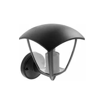 Nástěnné svítidlo GTV Zahradní svítidlo MARINA-AU, E27, MAX. 20 W, IP54, AC 220–240 V, 50–60 Hz, nástěnné horní rovné, černé