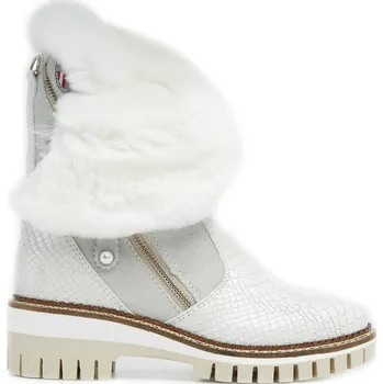 Dámská zimní obuv Dámské zimní boty Nis 2015457/2 Scarponcino Zip Pelle St. Rettile Latte/Rex